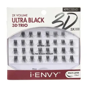 IENVY BY KISS 3D Trio Lash Ultra Black-KPEC02UD(MEDIUM)
