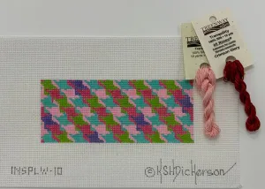 INSPLW-10 - Planet Earth Ladies Credit Card Holder Insert – Houndstooth – bright multi