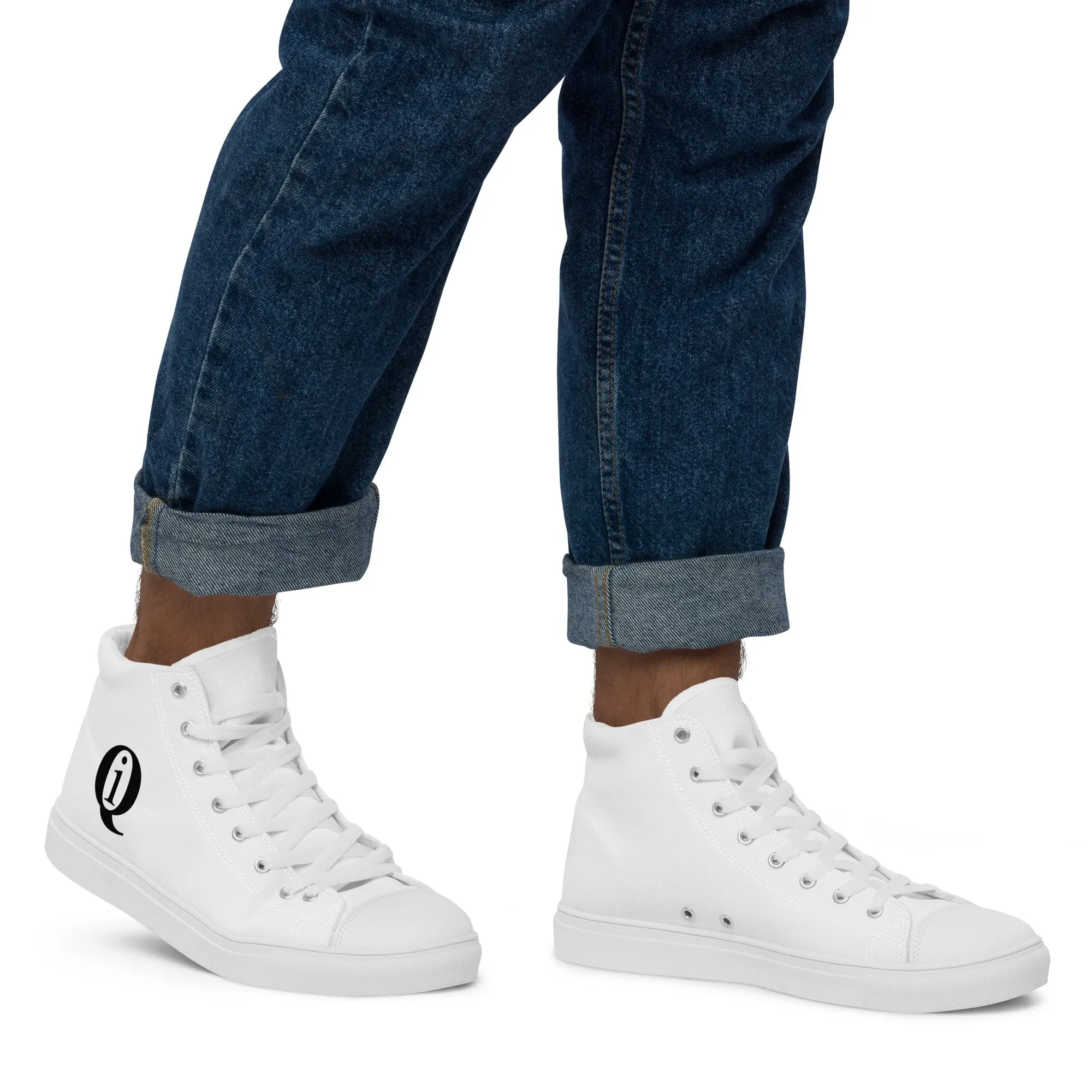 IQ Fashion | Men’s high top canvas shoes