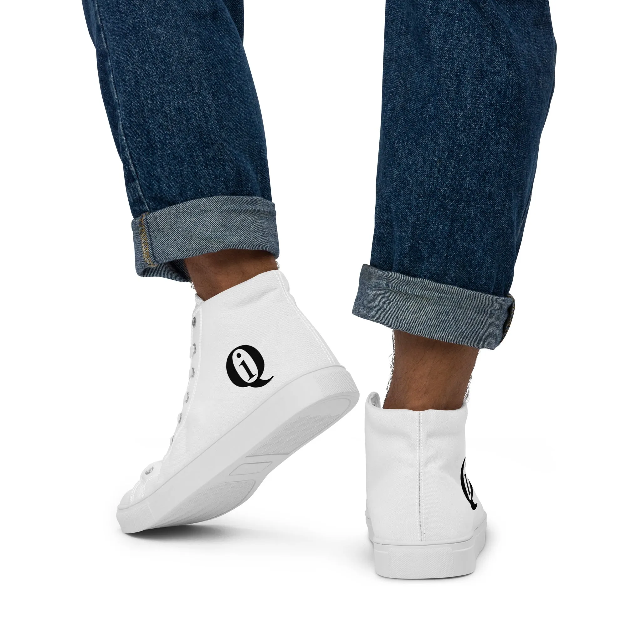 IQ Fashion | Men’s high top canvas shoes