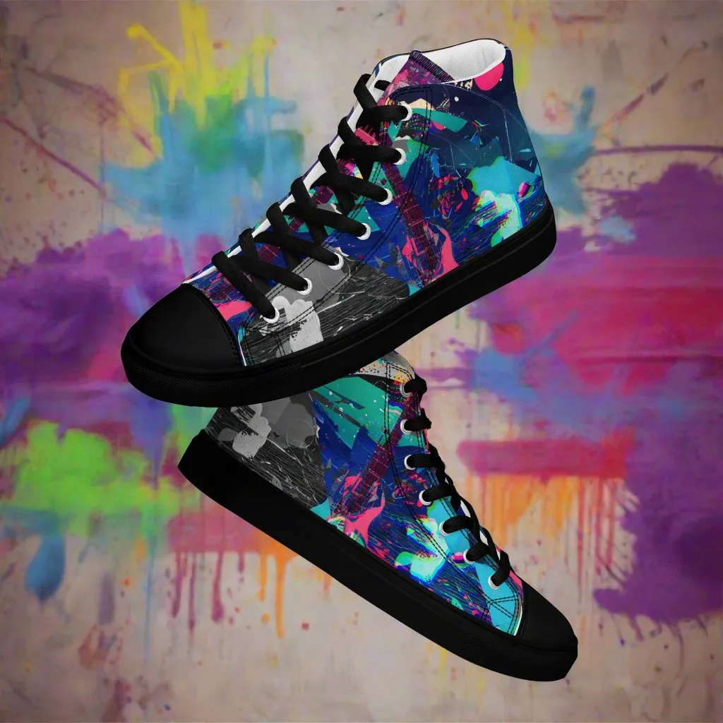 Jess Lewis Andromeda Women’s high top canvas shoes - Free Delivery! Rock / Mathrock / Progressive / Jazz Fusion - Alternative Apparel and Merch Only from Phase B Records.