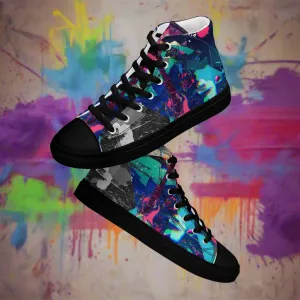 Jess Lewis Andromeda Women’s high top canvas shoes - Free Delivery! Rock / Mathrock / Progressive / Jazz Fusion - Alternative Apparel and Merch Only from Phase B Records.