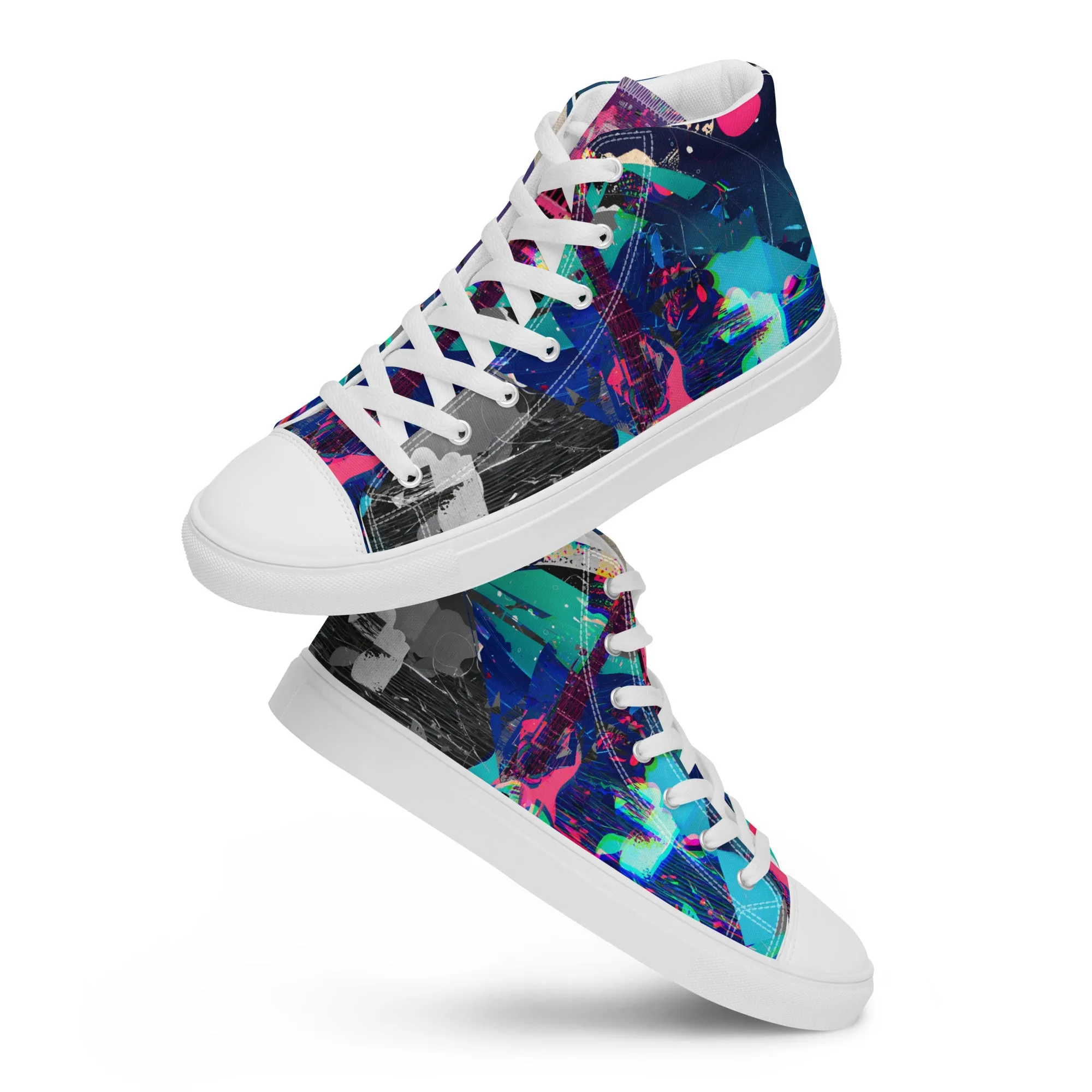 Jess Lewis Andromeda Women’s high top canvas shoes - Free Delivery! Rock / Mathrock / Progressive / Jazz Fusion - Alternative Apparel and Merch Only from Phase B Records.