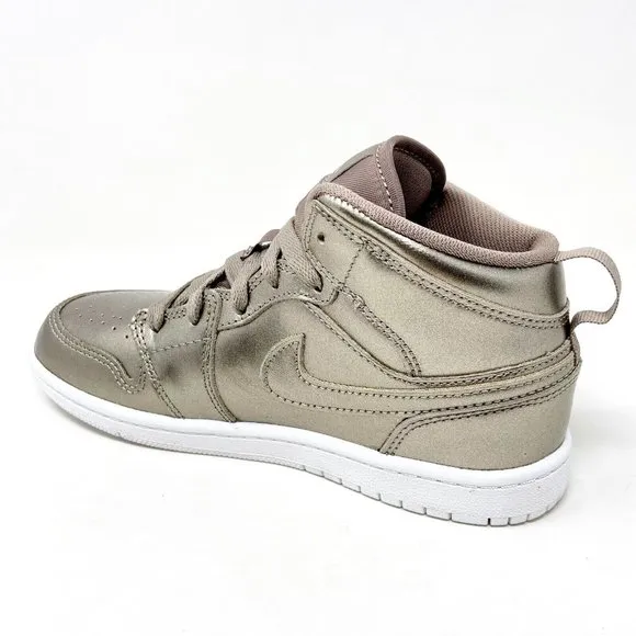 Jordan 1 Mid SE PS Sepia Stone White Noble Preschool Kids Sneakers AV5173 200