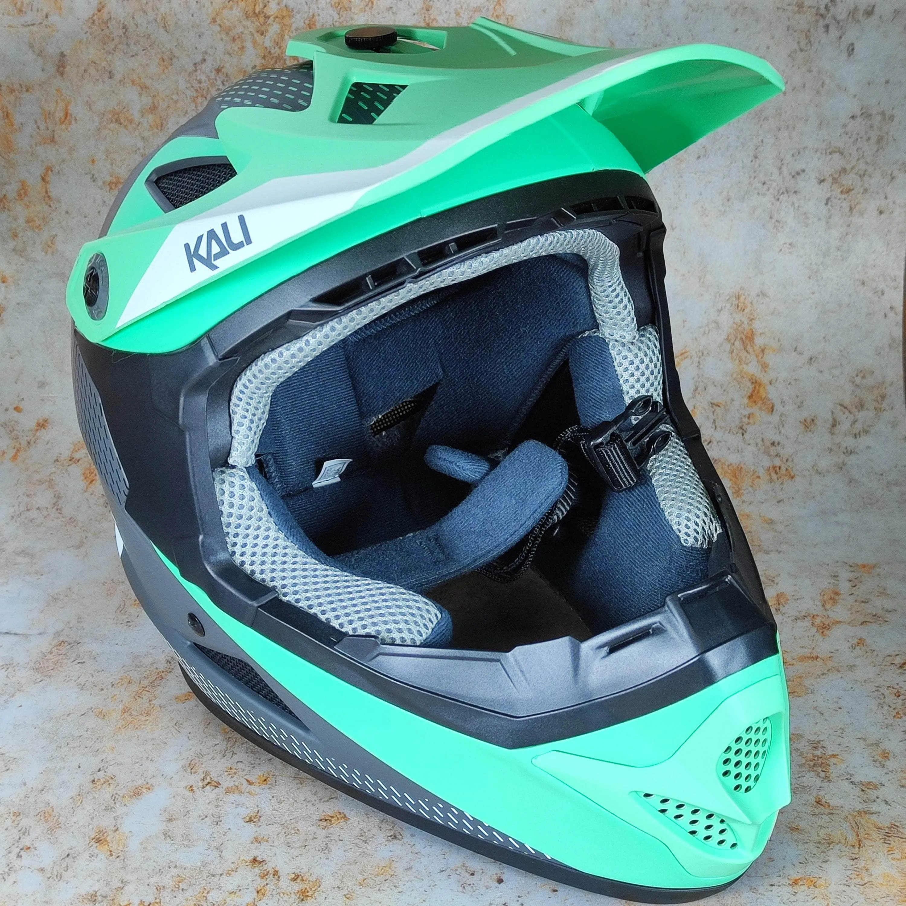 Kali Zoka Stripe Full Face Helmet Seafoam / Grey