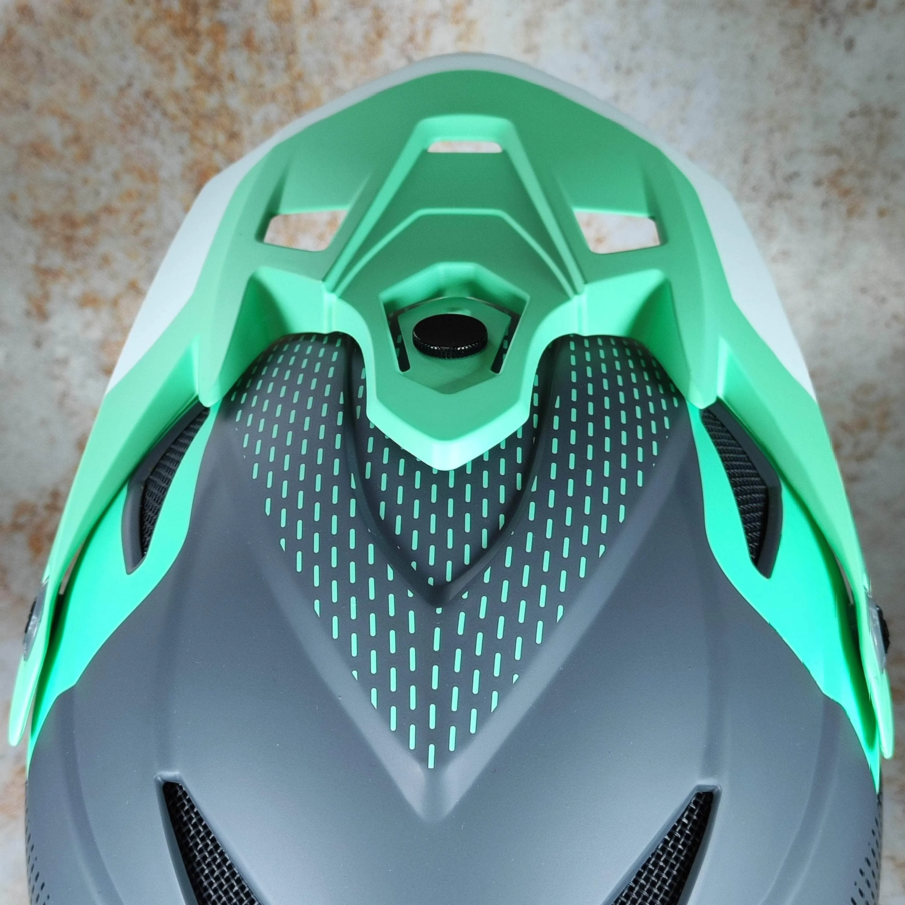 Kali Zoka Stripe Full Face Helmet Seafoam / Grey