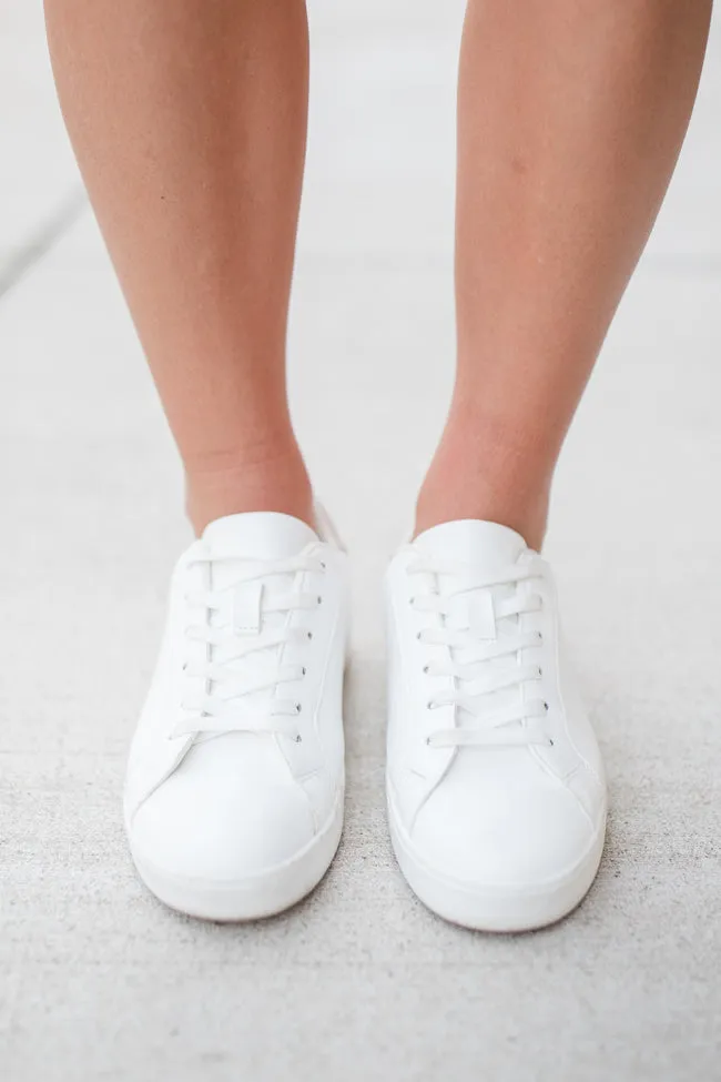 Karlie Taupe Heel White Sneakers SALE