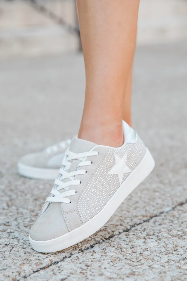Karlie Taupe Rhinestone Star Sneakers SALE