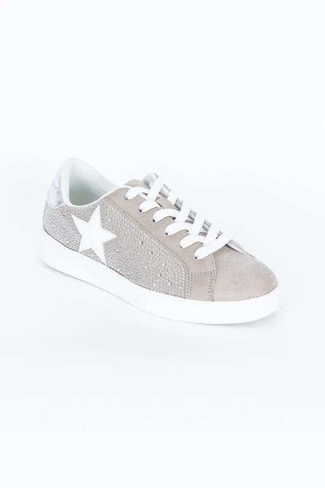 Karlie Taupe Rhinestone Star Sneakers SALE