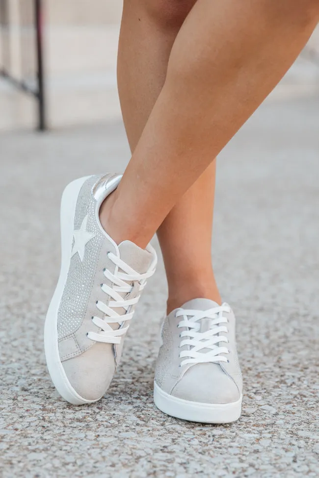 Karlie Taupe Rhinestone Star Sneakers SALE