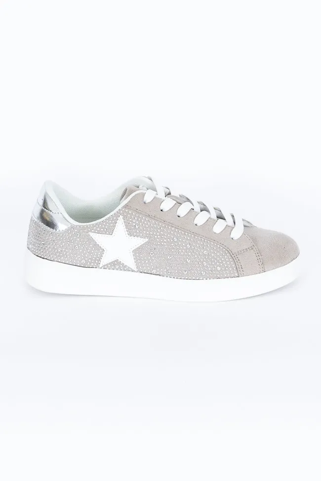 Karlie Taupe Rhinestone Star Sneakers SALE