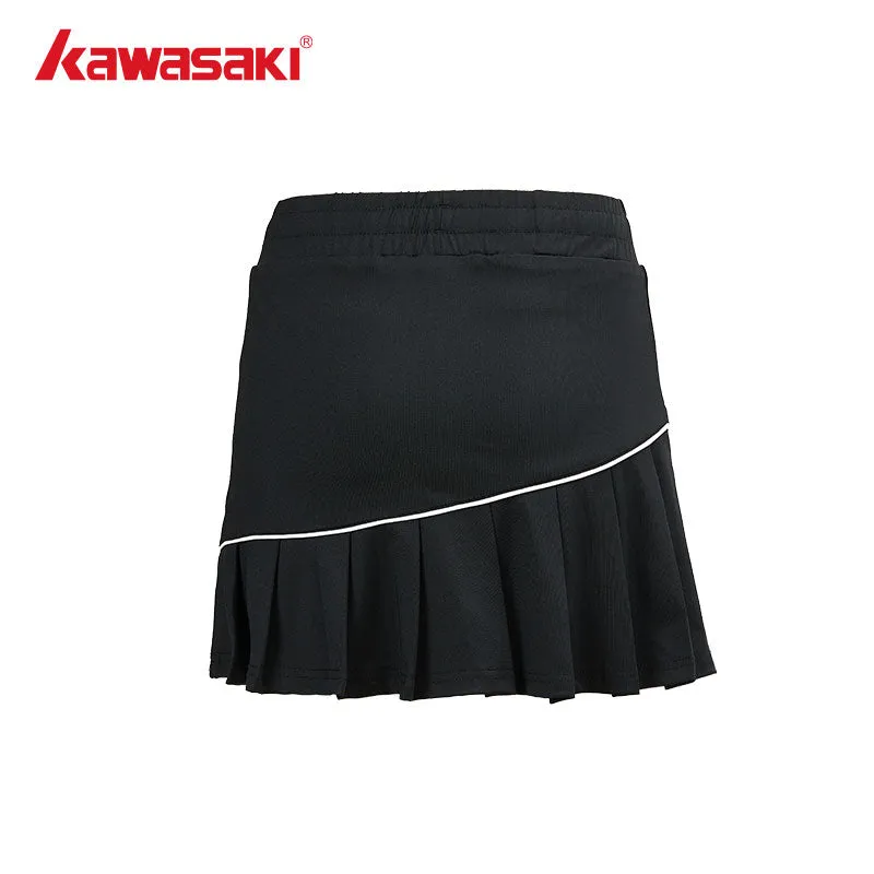 Kawasaki Female Badminton Skirt K1C09-A2754-1 White/Black