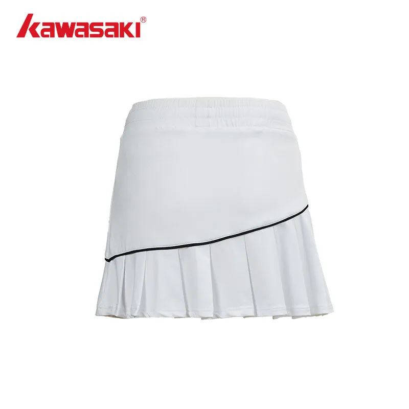 Kawasaki Female Badminton Skirt K1C09-A2754-1 White/Black