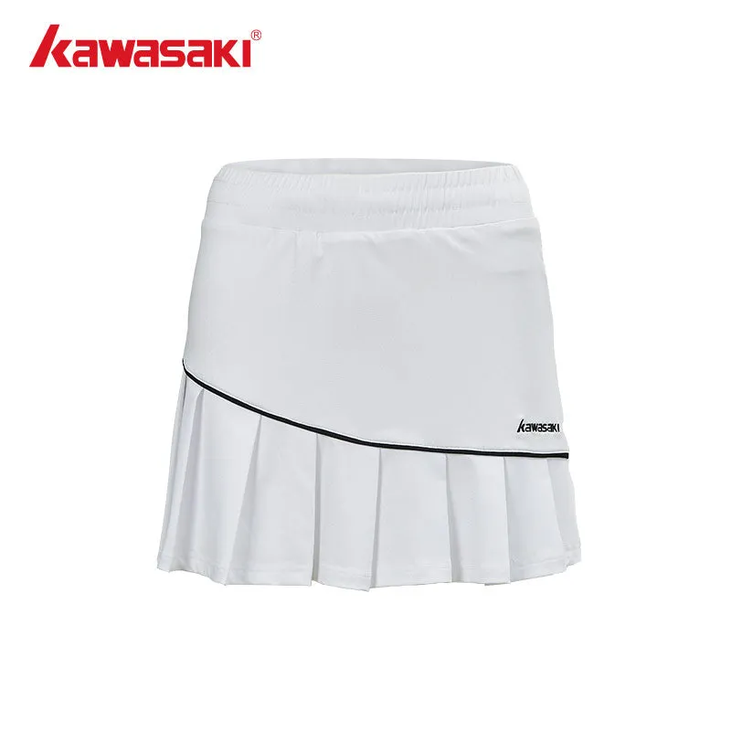 Kawasaki Female Badminton Skirt K1C09-A2754-1 White/Black