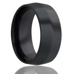 Knife Edge Zirconium Ring