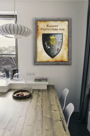 Knight Protectors Mid Heraldry of Greyhawk Anna Meyer Cartography Canvas Art Print