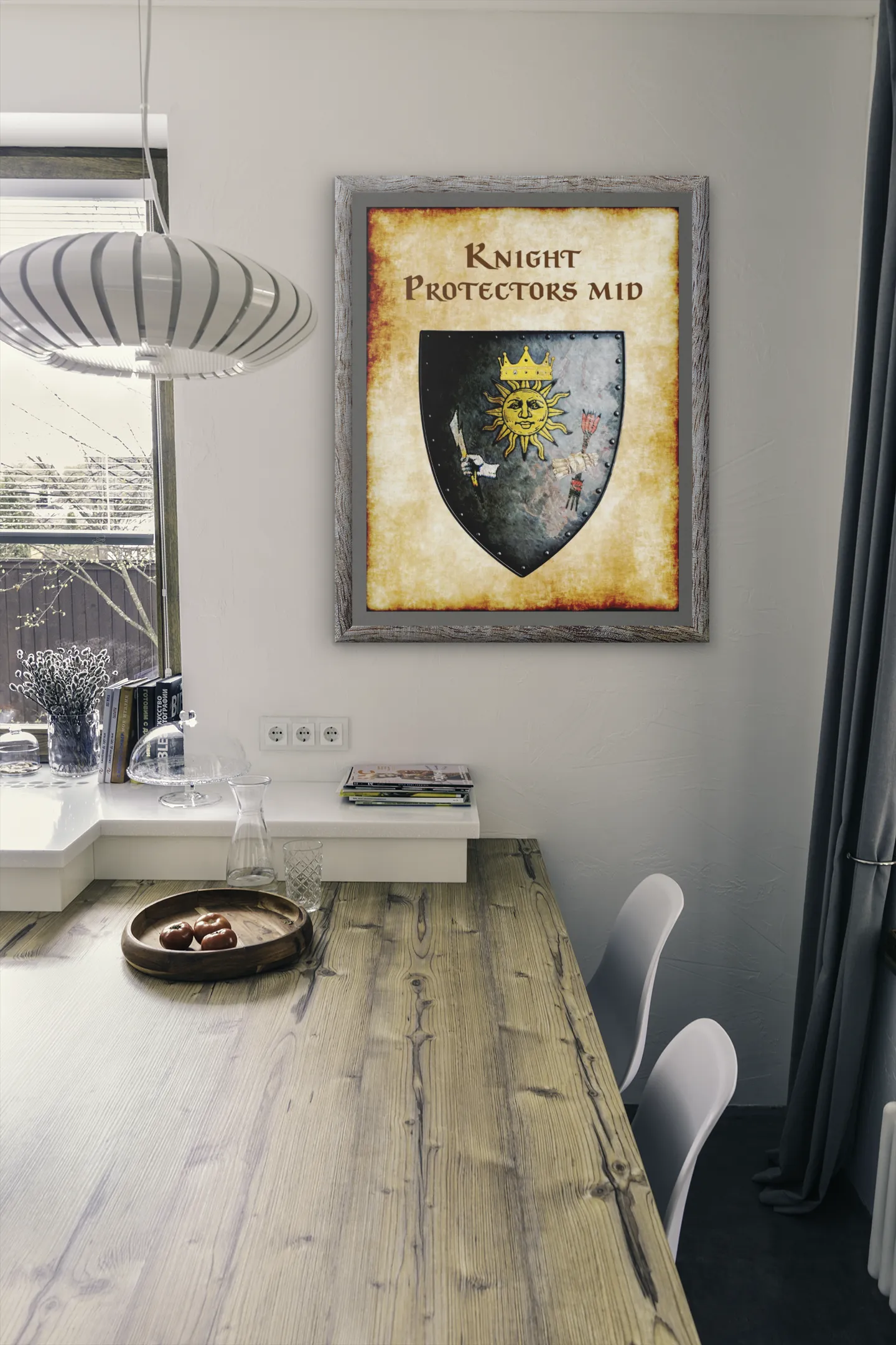 Knight Protectors Mid Heraldry of Greyhawk Anna Meyer Cartography Canvas Art Print