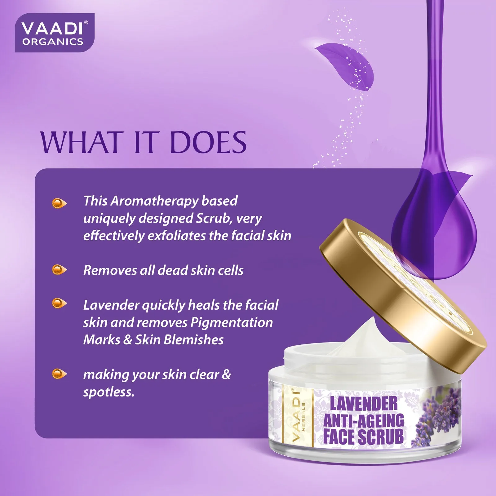 Lavender Anti-Ageing Face Scrub (50 gms)