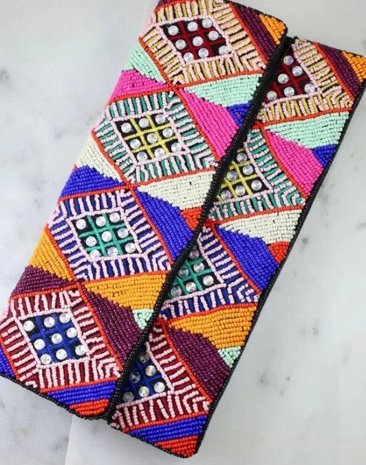 Leland Beaded Crossbody/Clutch