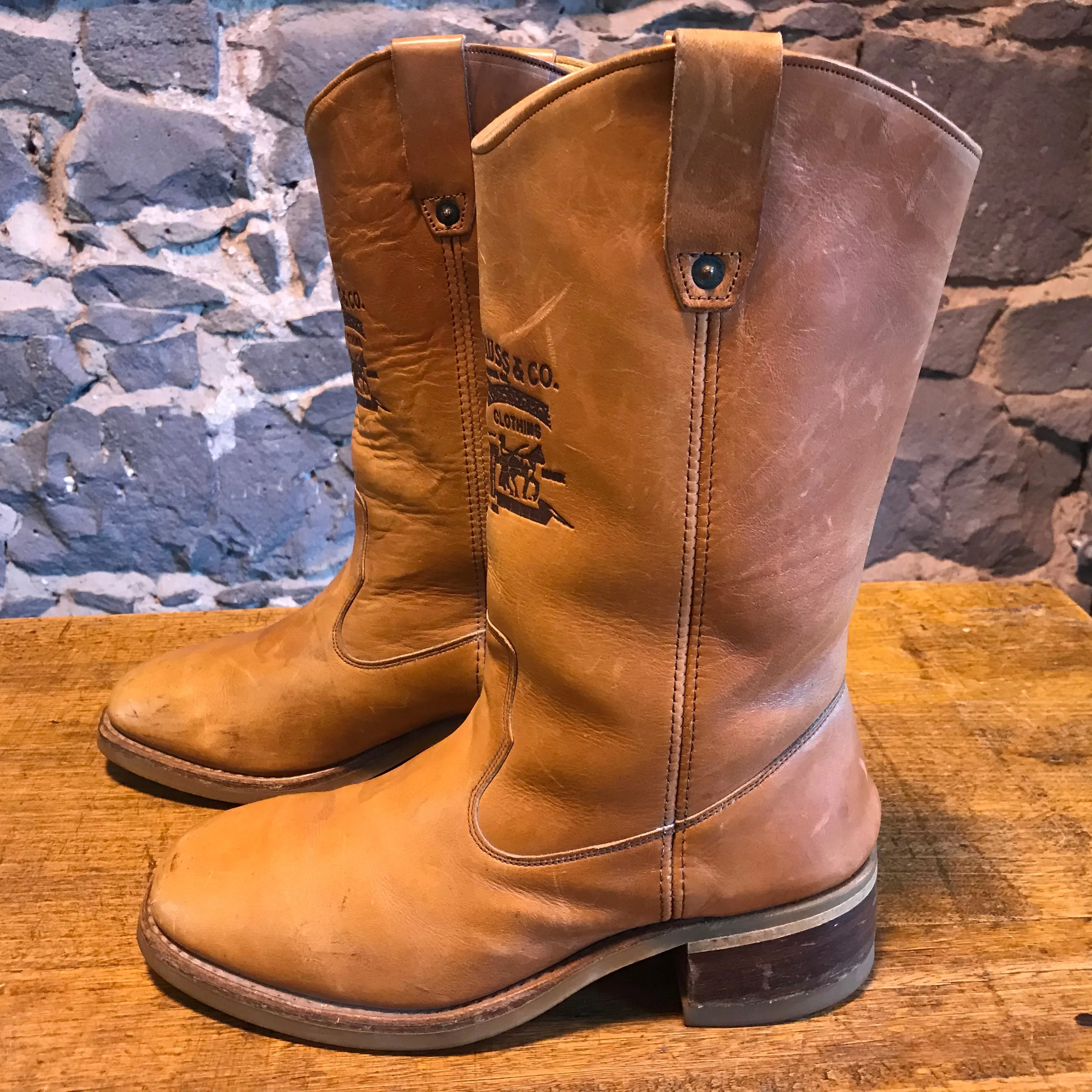 Levi’s Strauss & Co - Cowboy Boots Vintage 70/80’s Mens Leather Frye Style Boots Made in USA