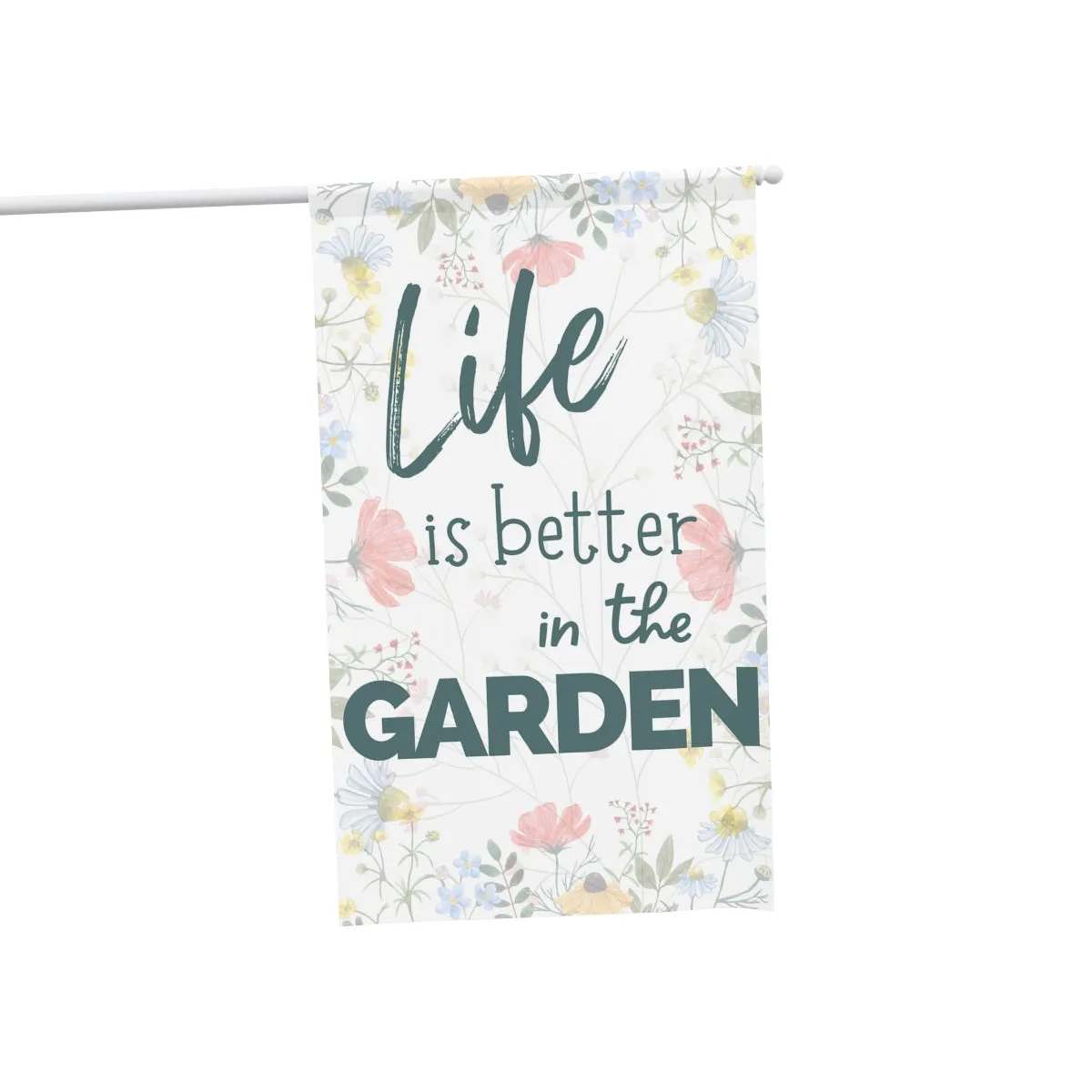 Life is Better in the Garden Large 36" X 60" House and Garden Banner Flag