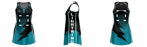 Lightning Core Fusion Netball Dress V Neck Design Your Own