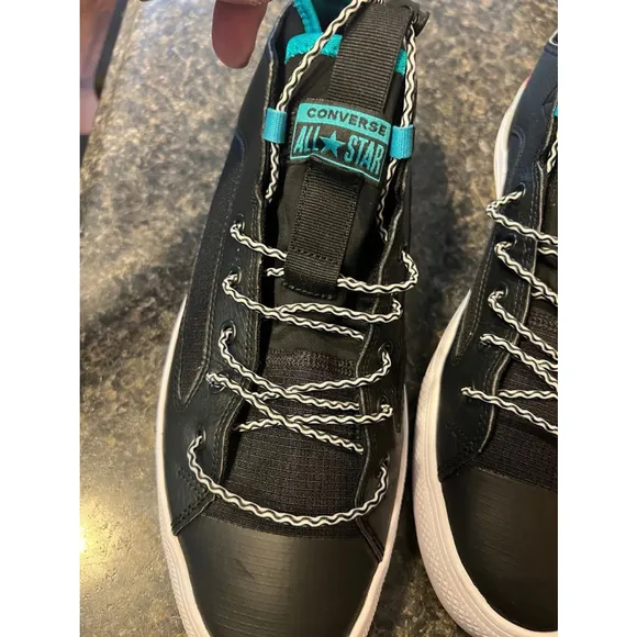 Like New Converse Chuck Taylor All Star Ultra Low Black Turbo Green