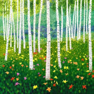 Lilies & Birch