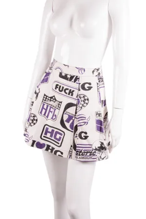 Logo Printed Skirt