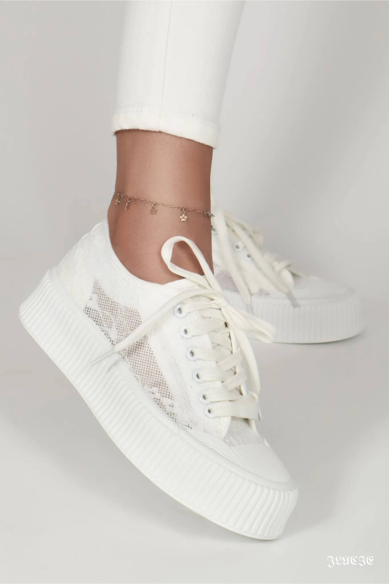 Lucie Lace Platform Sneakers