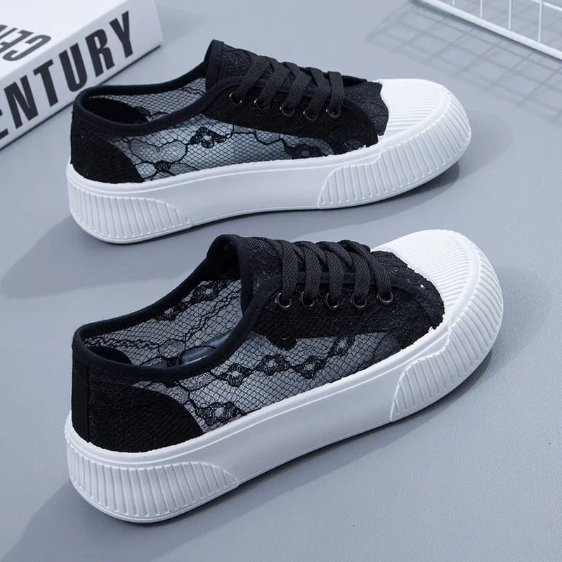 Lucie Lace Platform Sneakers