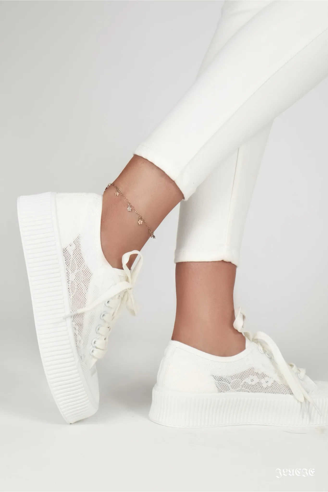 Lucie Lace Platform Sneakers