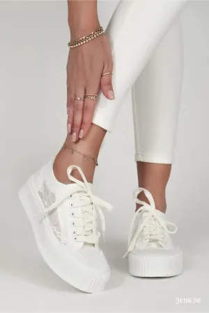 Lucie Lace Platform Sneakers