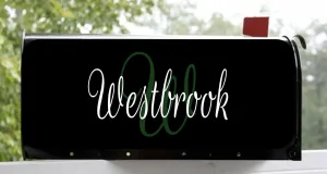 Mailbox Decal, Vinyl Mailbox Custom Decal With Family Name, Custom House Address Decal,  Mailbox Sign