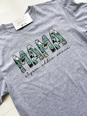 Mama, Nana, Grandma, Personalized Sounds Of The Farm Graphic Tee | Tshirt Bar