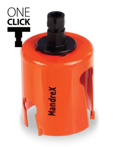 MandreX MHMQ0064B SuperXcut Multi Purpose TCT 64mm Hole Saw c/w Adapter
