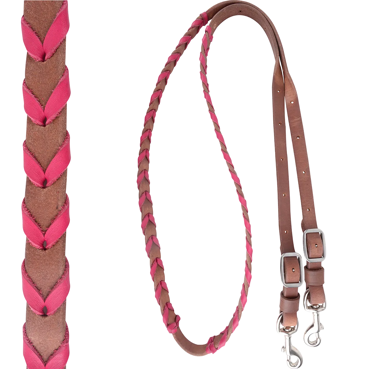 Martin 5/8" HARNESS BARREL REIN WITH LATIGO LACING