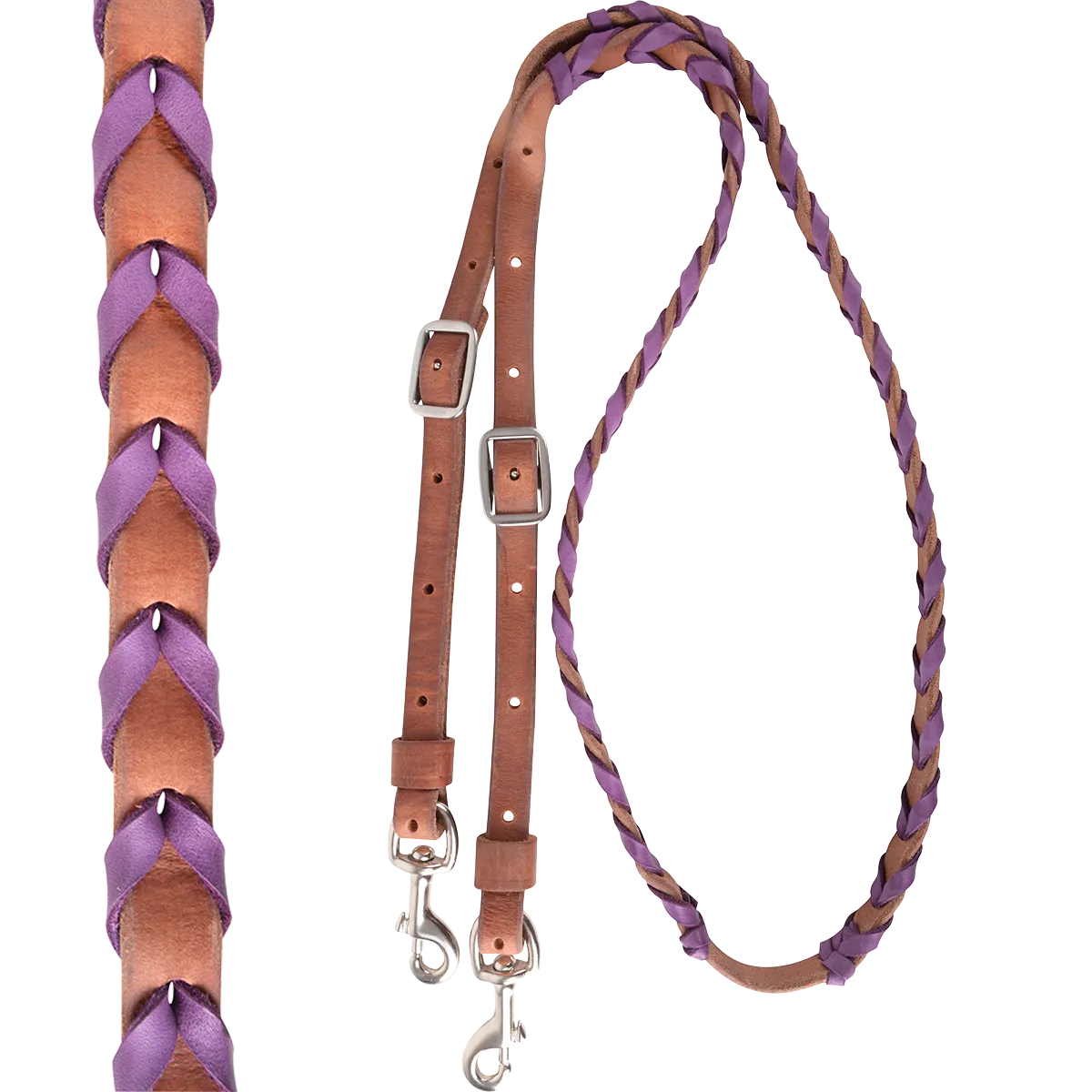 Martin 5/8" HARNESS BARREL REIN WITH LATIGO LACING