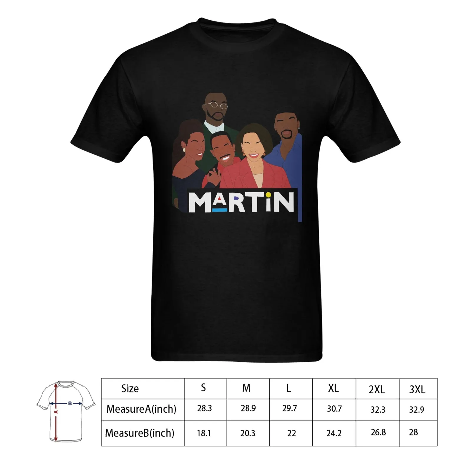 Martin Cast Silhouette Men's T-shirt 100% Cotton