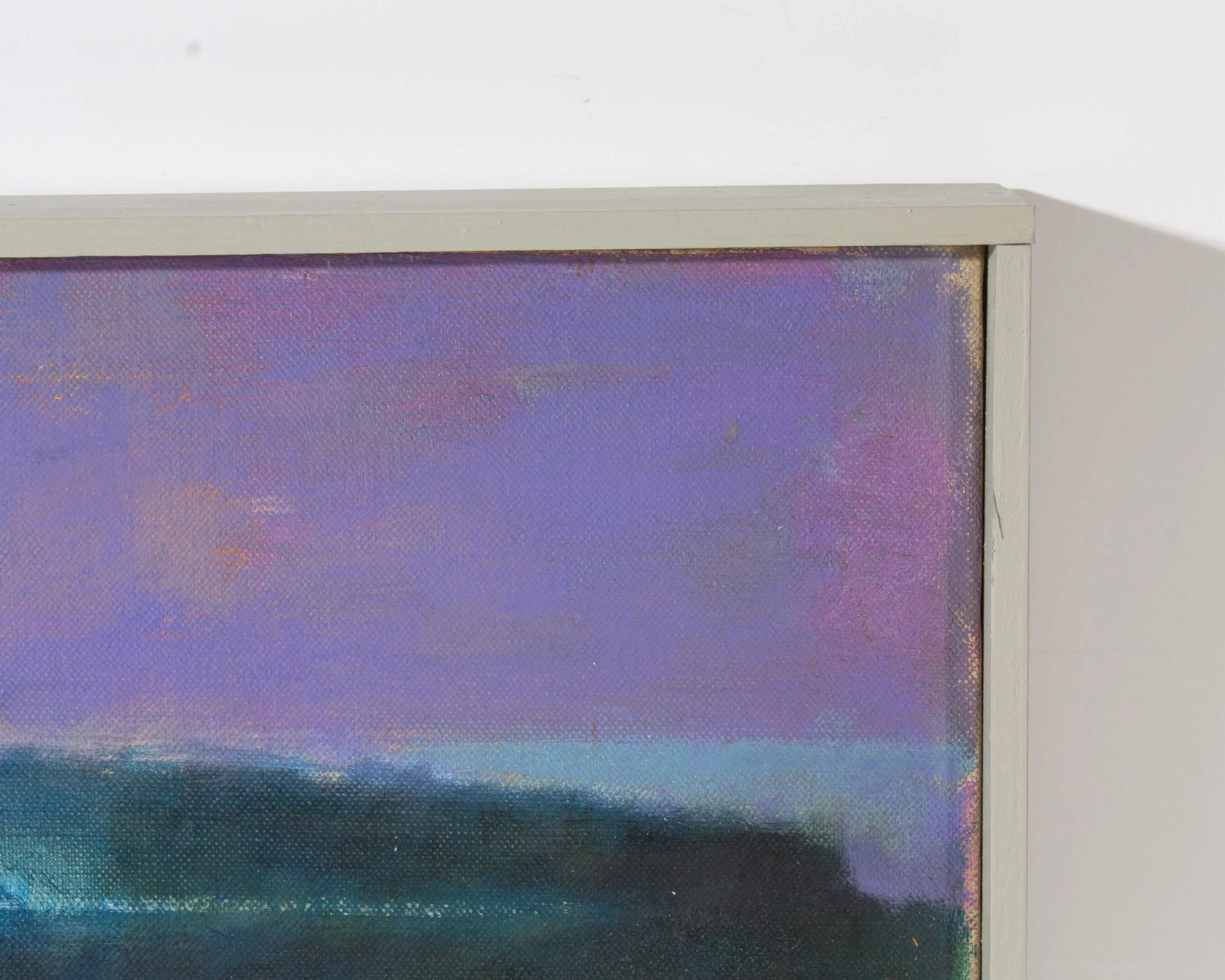 Martin Friedman Signed 1964 Abstract Oil on Canvas Landscape Painting