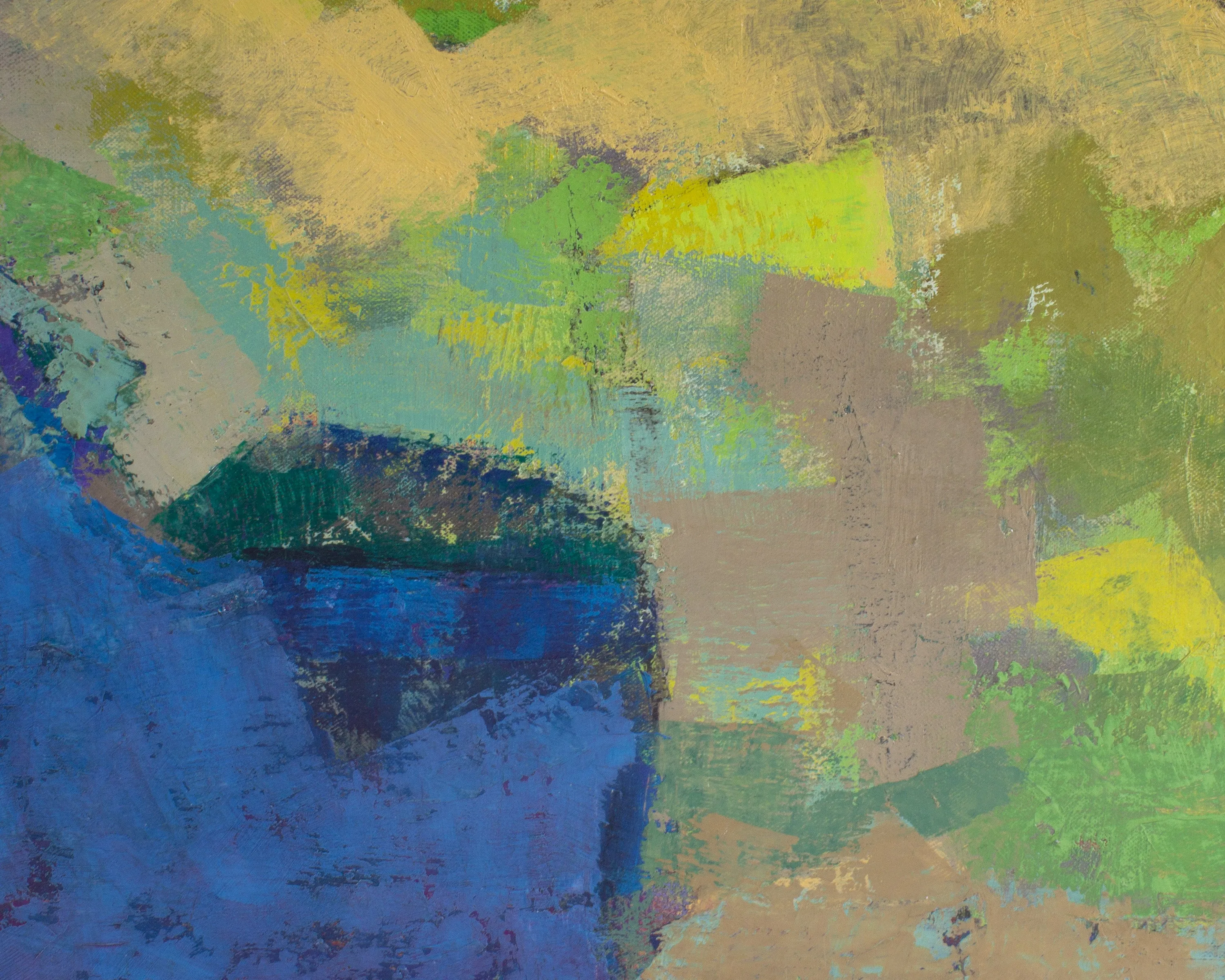 Martin Friedman Signed Abstract Oil on Canvas Painting