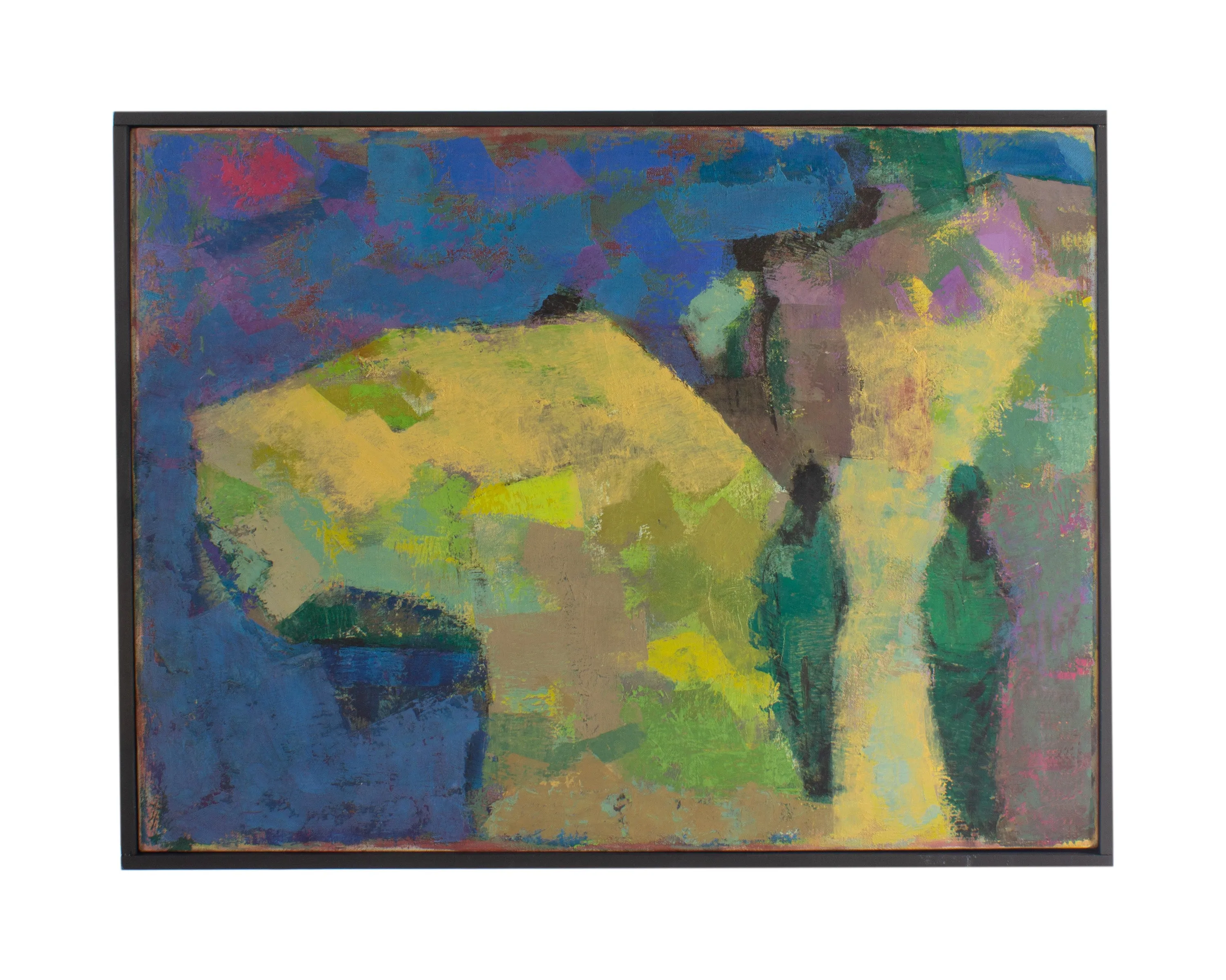 Martin Friedman Signed Abstract Oil on Canvas Painting