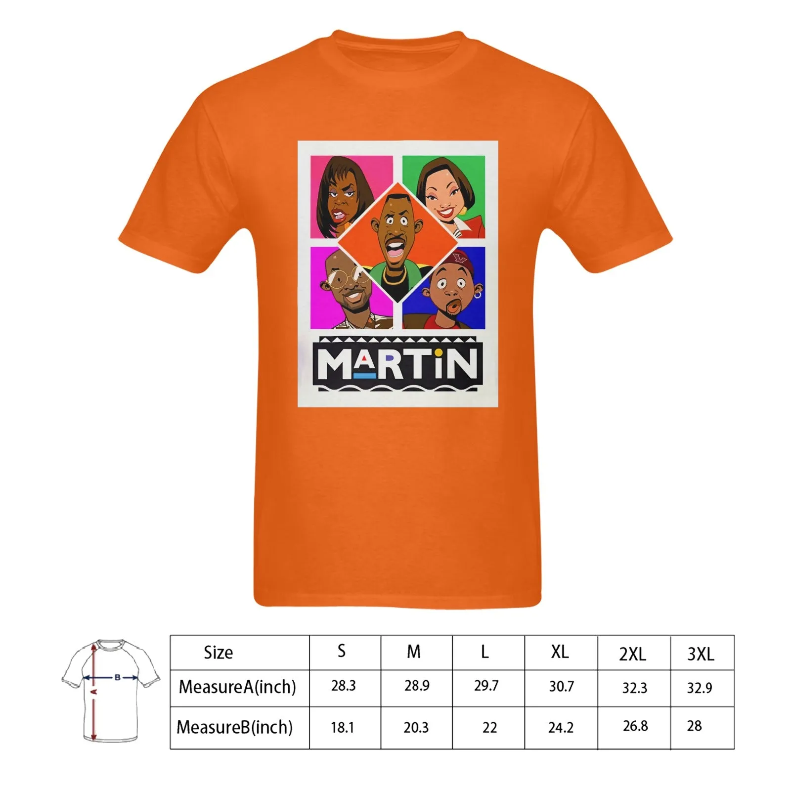 Martin The Animated Series Men's T-shirt 100% Cotton