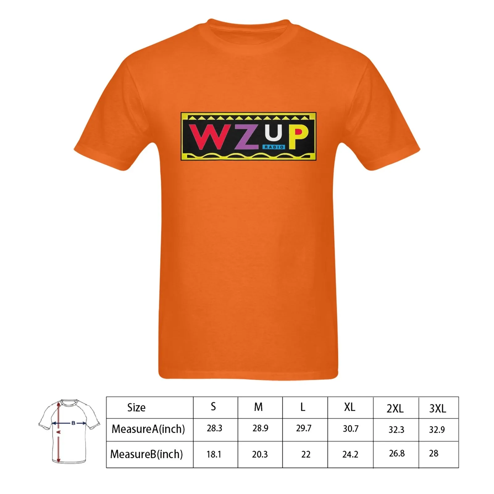 Martin WZUP Radio Men's T-shirt 100% Cotton