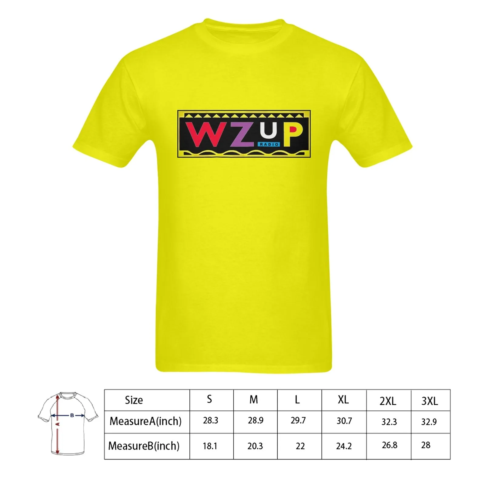 Martin WZUP Radio Men's T-shirt 100% Cotton