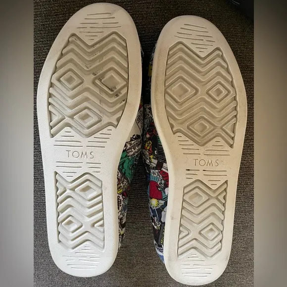 Marvel X Toms Multi Comic Pop Print Sneaker