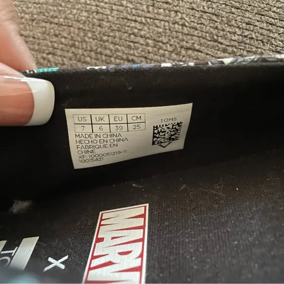 Marvel X Toms Multi Comic Pop Print Sneaker