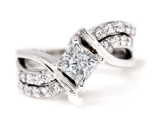 Matching Custom Curved Diamond Wedding Band