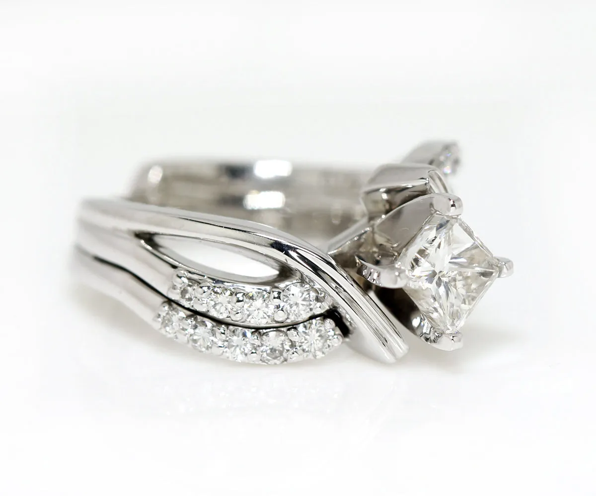 Matching Custom Curved Diamond Wedding Band