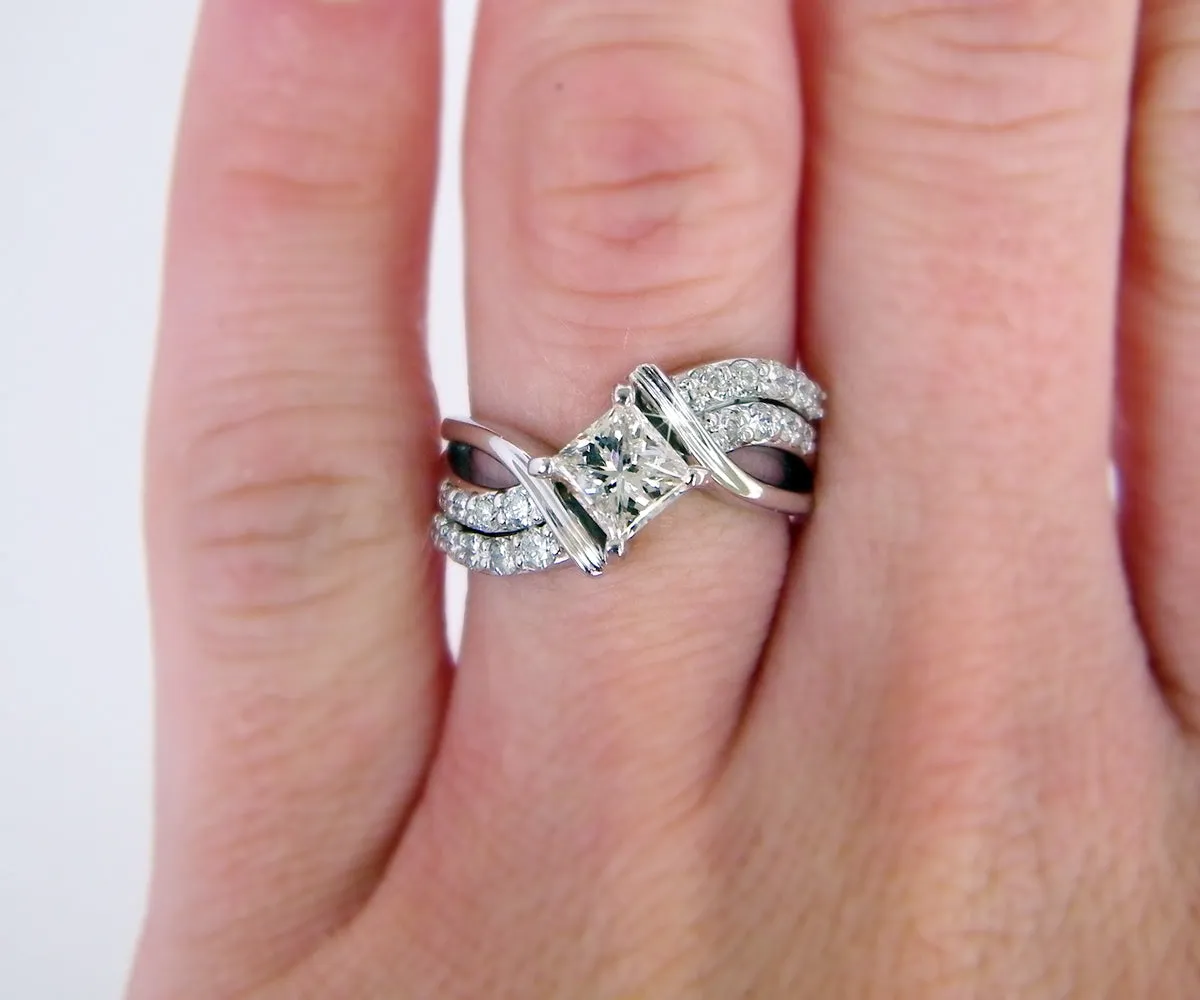 Matching Custom Curved Diamond Wedding Band